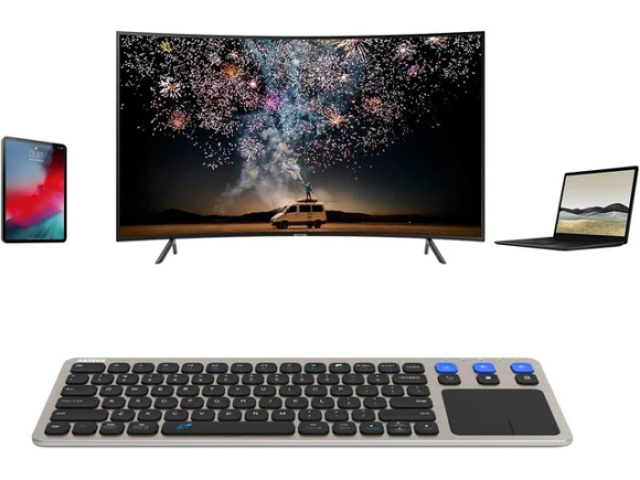 Wireless Keyboard with Built-in Touchpad — Bluetooth Keyboard, Arteck