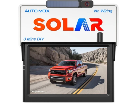 Wireless Solar Backup Camera — Backup Camera, AUTO-VOX