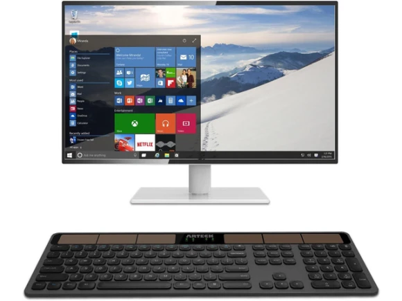 Wireless Solar Keyboard — Bluetooth Keyboard, Arteck
