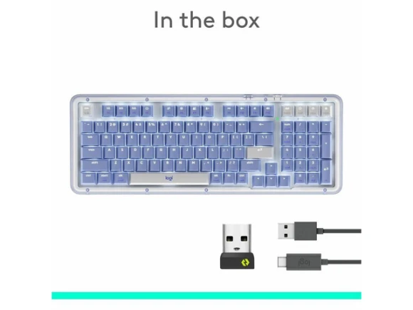 Wireless Mechanical Keyboard, Full-Size, Backlit — Bluetooth Keyboard, Logitech