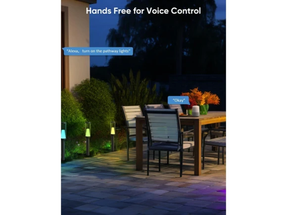 4-Pack Outdoor Pathway Lights — Smart Outdoor Lighting, APPECK