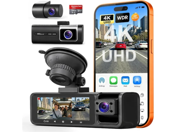 3-Channel Dash Camera — Dash Cam, TUKO