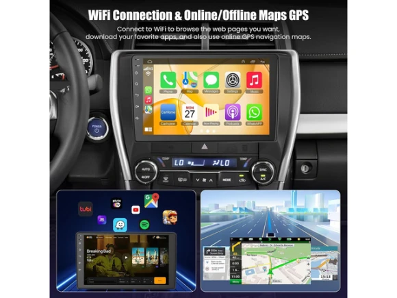 Car Radio for Toyota Camry 2015, 2016, and 2017 — Car Infotainment System, TUKO