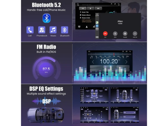 Car Radio for Toyota Camry 2015, 2016, and 2017 — Car Infotainment System, TUKO