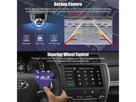 Car Radio for Toyota Camry 2015, 2016, and 2017 — Car Infotainment System, TUKO