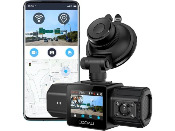 Dual Dash Cam with Front and Inside Cameras — Dash Cam, COOAU