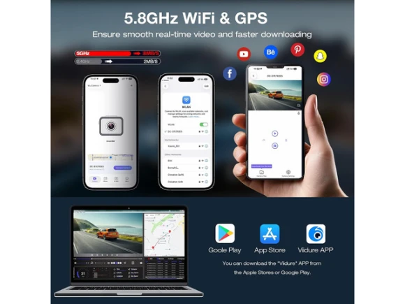 Front and Rear Dash Camera, 4K+2.5K — Dash Cam, TUKO
