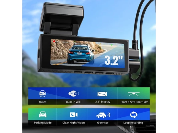 Front and Rear Dash Camera — Dash Cam, TUKO