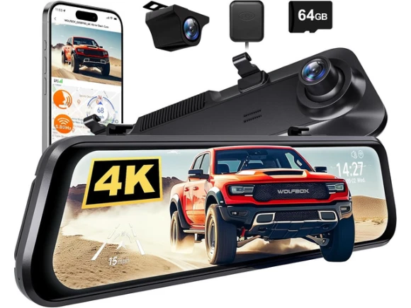 Mirror Dash Cam — Dash Cam, WOLFBOX