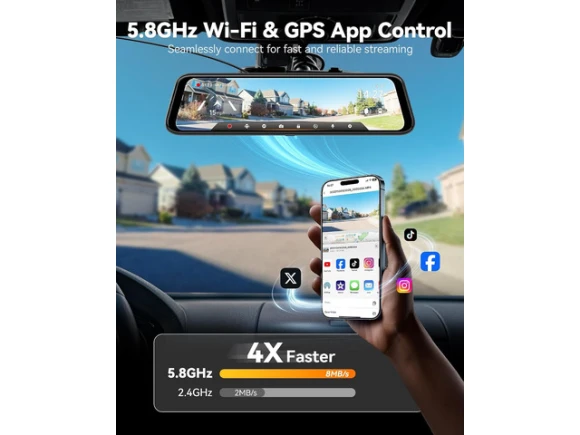 Mirror Dash Cam — Dash Cam, WOLFBOX