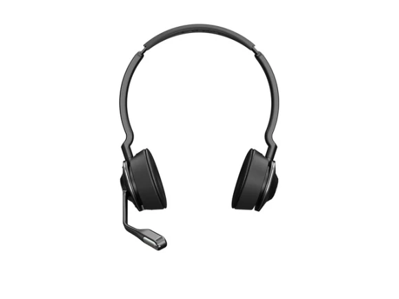Professional Telephone Headset, Black, Stereo, Over-the-Head — Wireless Earbuds, Jabra