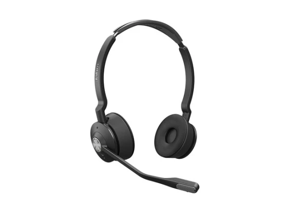 Professional Telephone Headset, Black, Stereo, Over-the-Head — Wireless Earbuds, Jabra
