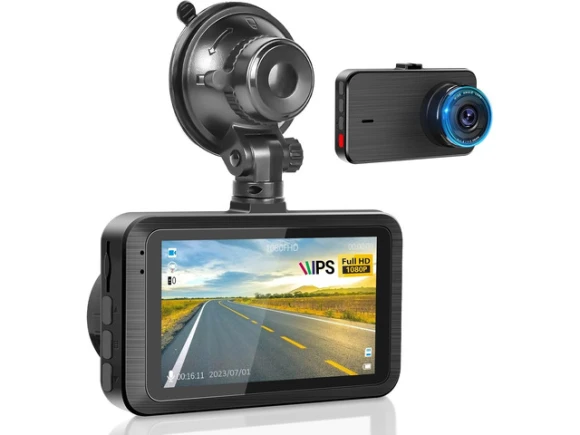 1080P Dash Camera with 3-Inch IPS Touchscreen — Dash Cam, RUOCLRIS