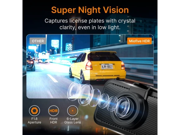 4K Car Camera with 32GB Card — Dash Cam, Miofive
