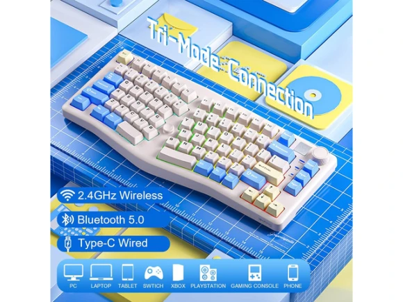 75% Keyboard — Bluetooth Keyboard, LEOBOG