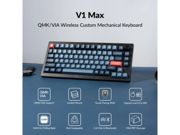 75% RGB Mechanical Keyboard — Bluetooth Keyboard, Keychron