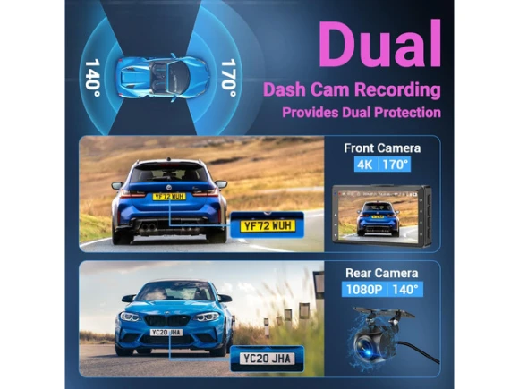 Front-and-rear dash camera — Dash Cam, RUOCLRIS