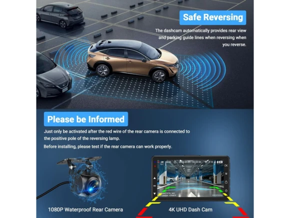 Front-and-rear dash camera — Dash Cam, RUOCLRIS