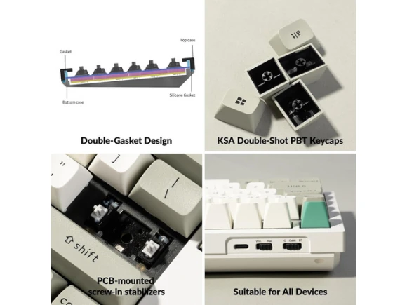 Full-Size Custom Mechanical Keyboard — Bluetooth Keyboard, Keychron