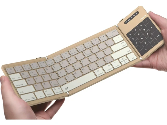 Khaki Foldable Bluetooth Keyboard — Bluetooth Keyboard, NILLKIN
