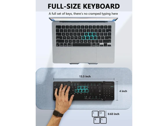 Khaki Foldable Bluetooth Keyboard — Bluetooth Keyboard, NILLKIN