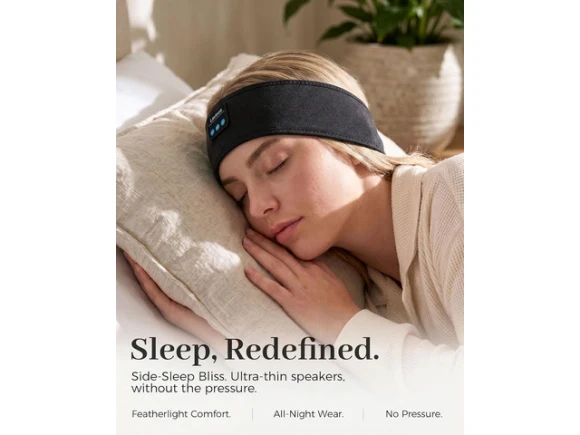 Sleep Headphones Headband — Wireless Earbuds, RUOCLRIS