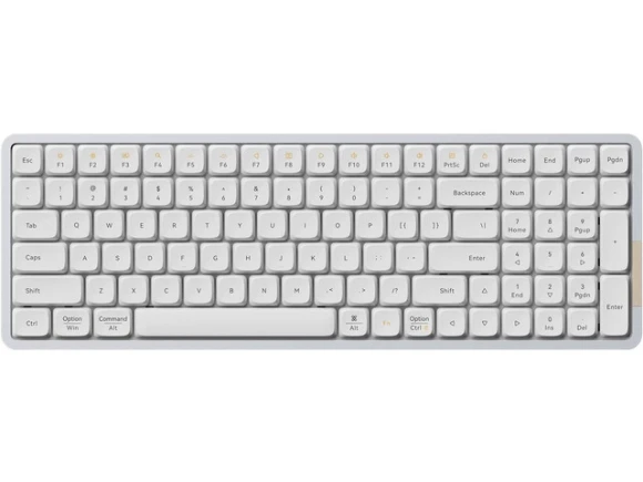 White Mechanical Keyboard — Bluetooth Keyboard, Lofree