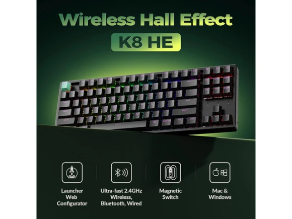 Wireless mechanical keyboard, TKL — Bluetooth Keyboard, Keychron