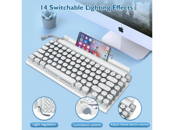 75% Layout Keyboard — Bluetooth Keyboard, RUOCLRIS