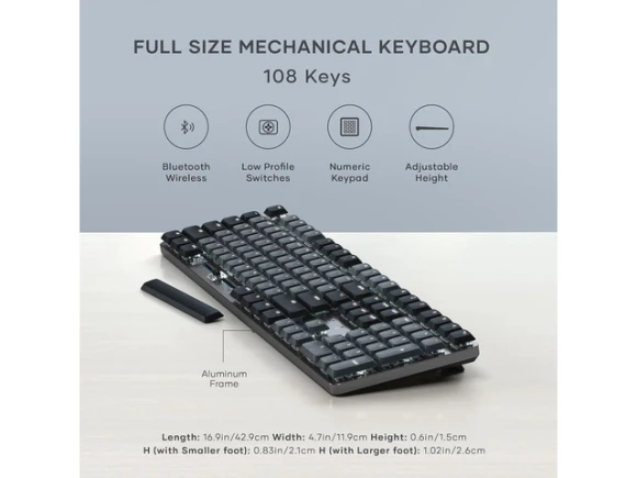 Full-Size Mechanical Keyboard — Bluetooth Keyboard, Satechi