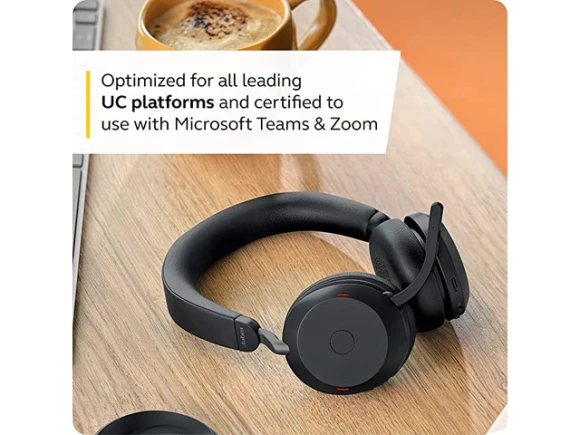 Wireless Headset with Charging Stand, Black — Wireless Earbuds, Jabra