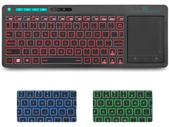 Wireless Keyboard with Touchpad — Bluetooth Keyboard, Rii