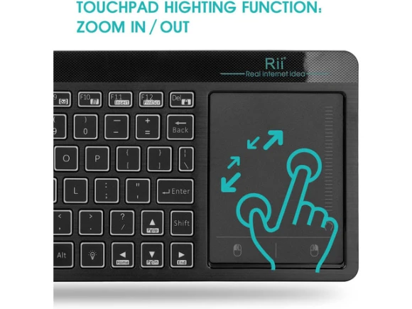 Wireless Keyboard with Touchpad — Bluetooth Keyboard, Rii