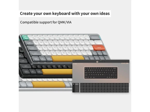 Air60 V2 Grey Wireless Keyboard — Bluetooth Keyboard, NuPhy