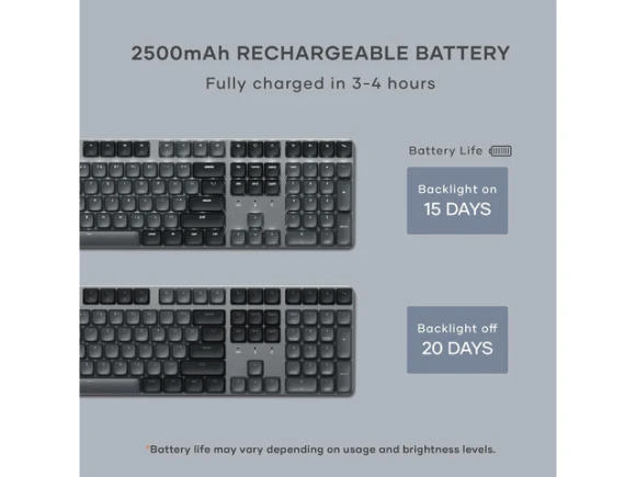 Full Size Mechanical Keyboard — Bluetooth Keyboard, Satechi
