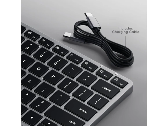 Space Gray Bluetooth Backlit Keyboard — Bluetooth Keyboard, Satechi