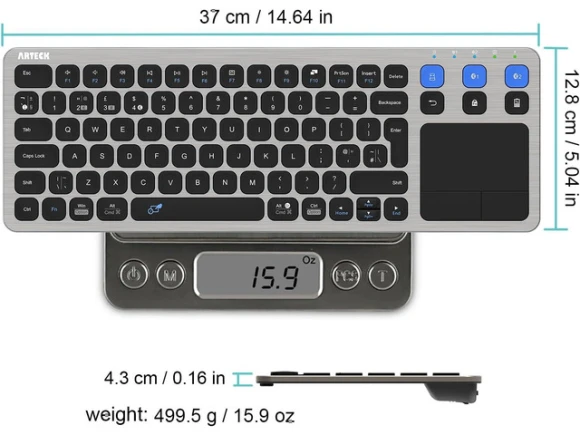 Wireless TV Keyboard — Bluetooth Keyboard, Arteck