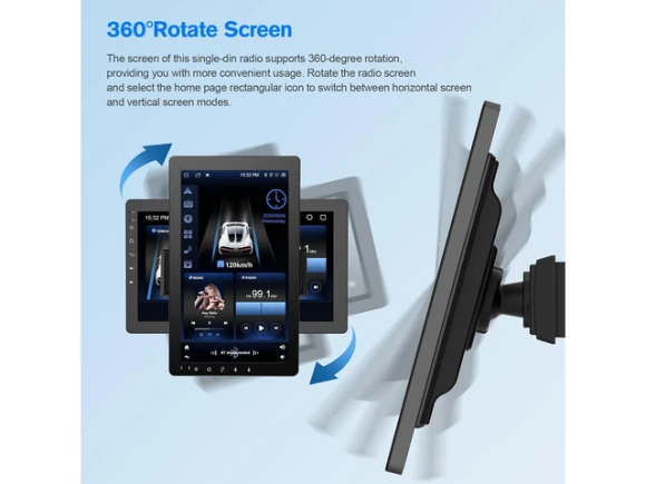 10.1-inch Single DIN Car Stereo — Car Infotainment System, SOYE