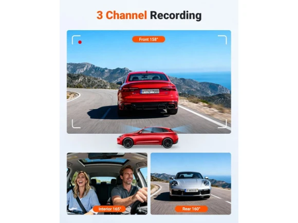 3-Channel Dash Cam — Dash Cam, VANTRUE