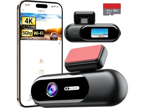 4K Front Dash Camera for Cars with 64GB Card — Dash Cam, SOYE