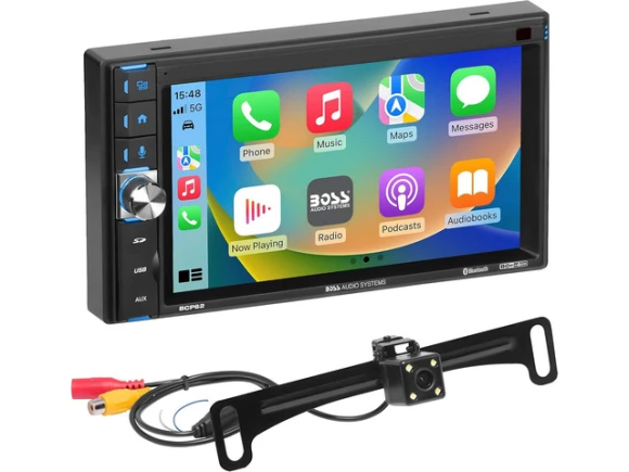 6.2-Inch Double DIN Car Stereo with Capacitive Touchscreen — Car Infotainment System, BOSS AUDIO SYSTEMS