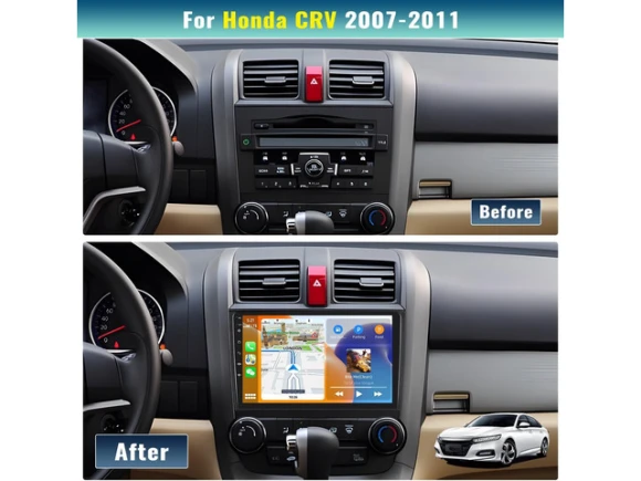 9-inch Touchscreen Car Stereo for Honda CR-V, 2007–2011 — Car Infotainment System, SOYE