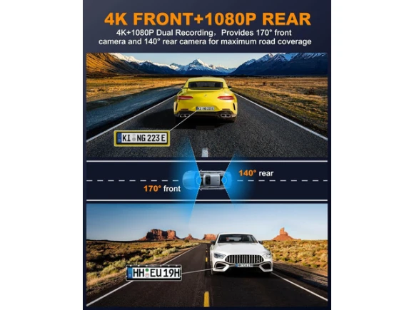 Front and Rear Dual Dash Camera — Dash Cam, SOYE