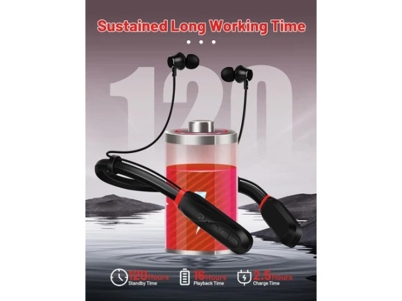 Neckband Bluetooth Headphones — Wireless Earbuds, SOYE