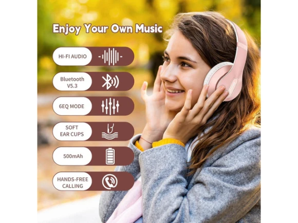 Over-ear wireless Bluetooth headphones — Wireless Earbuds, SOYE