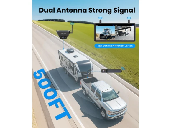 Wireless Solar Backup Camera System — Backup Camera, AUTO-VOX