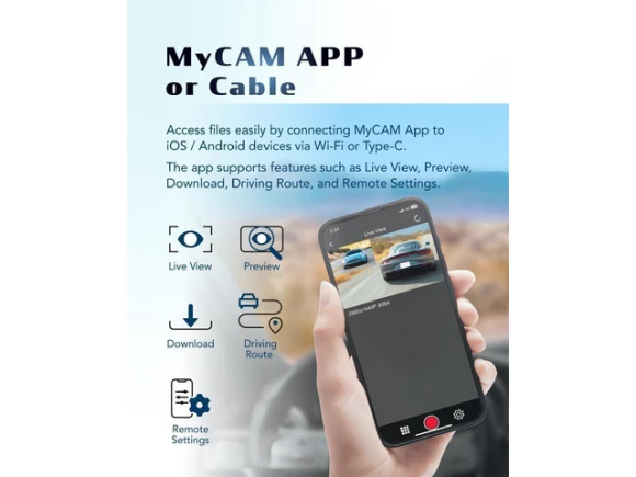 4K Front and Rear Dash Camera — Dash Cam, SOYE