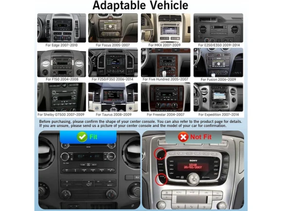 Car radio for Ford F150, F250 and F350 — Car Infotainment System, SOYE
