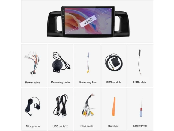 Car Radio Stereo with 9-Inch Touchscreen — Car Infotainment System, SOYE