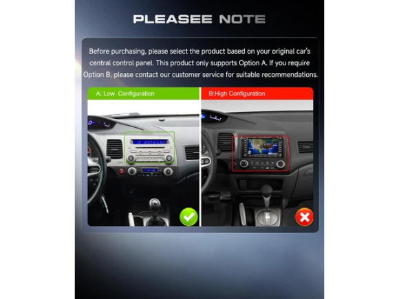 Car Stereo for Honda Civic 2006–2011 — Car Infotainment System, SOYE
